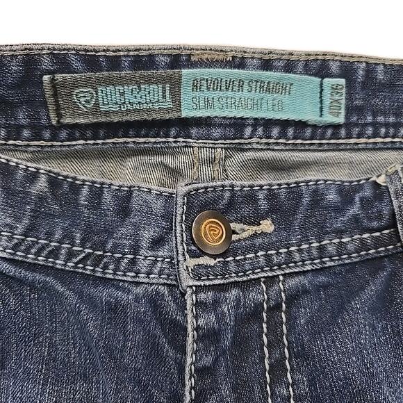 Rock & Roll Denim Mens Revolver Straight Slim Jeans Sz 40x36 Cowboy Western - Picture 6 of 10